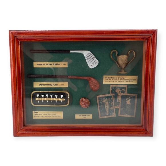 ~Framed Memorabilia Golf Box Collectible - Picture 1 of 3
